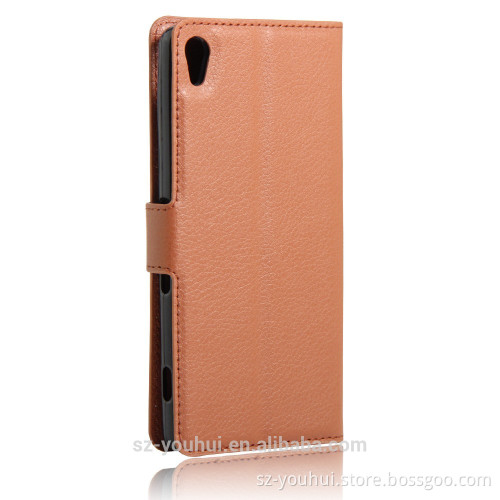 Factory direct sale for Sony Xperia XA back cover leather case